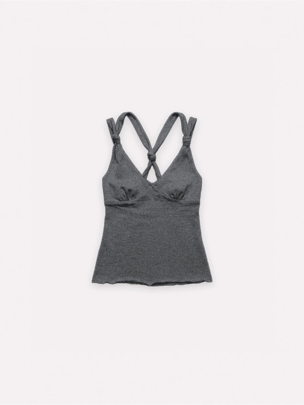 Women's Charcoal Ribbed Tank Cami - Sam & Scarlett